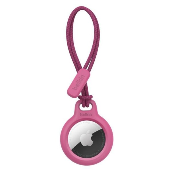 Twist and Lock AirTag-fodral med Tether Belkin Pink