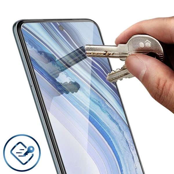 Xiaomi Redmi Note 9S / 9 Pro / 9 Pro Max hærdet glasfilm 9H - gennemsigtig hvid Klar vit