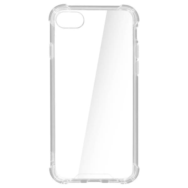 Gennemsigtig Forstærket Blød Cover iPhone 7 og iPhone 8 - AVIZAR - Stødabsorbent Beskyttelse - Silikone - Hvid Transparent