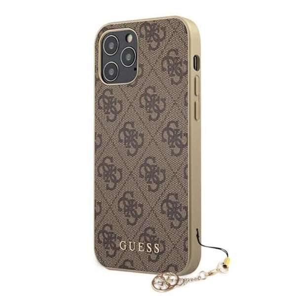 Guess 4G Charms Collection - Etui til iPhone 12 Pro Max (brun)