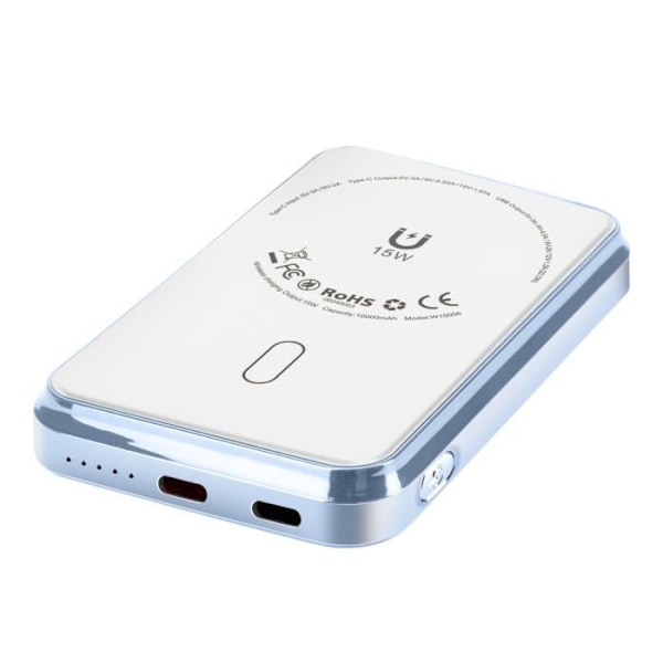 Backup batteri MagSafe 5000 mAh 15W Kompakt LinQ Hvid