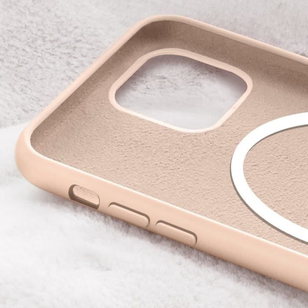 Beskyttelsescover - AVIZAR - iPhone 15 Plus - Silikone Soft-touch - Lyserød - Skridsikker Puderrosa