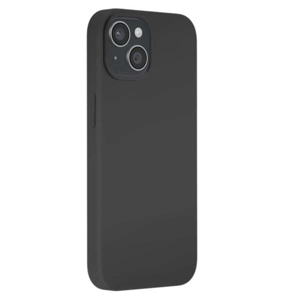 "Coque til iPhone 15 Plus Premium Collection Farve Skin i TPU Stødabsorberende Moxie Sort"