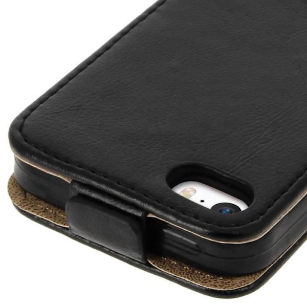 Klappyder - Avizar - iPhone SE, 5 og 5s - Ultra-slim - Sort - Hårdt etui Svart