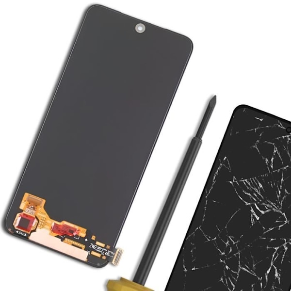 Fuld skærm til Redmi Note 11 4G, Note 11S 4G og Poco M4 Pro 4G Sort Svart
