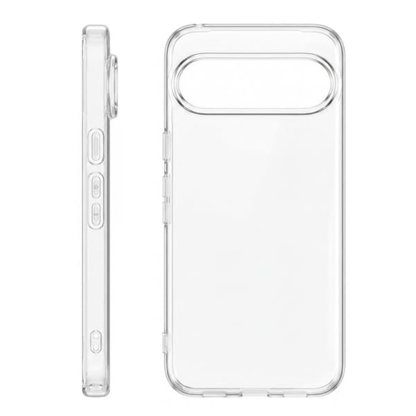Skyddsfodral för Google Pixel 11 Pro Serie Clear Case med Transparent Kameraskydd Vit