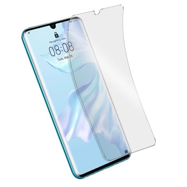 Näytönsuojakalvo - AVIZAR - Huawei P30 - 9H joustava lasi - Iskunkestävä - Läpinäkyvä Transparent