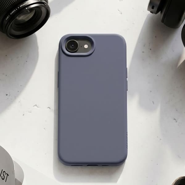 MagSafe-skal för iPhone 16e i silikon, Velvet Smoothie Tactical Mörkgrå Grå