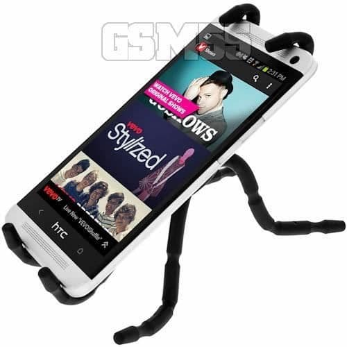 Supportbureau - Avizar - 8 grene - Justerbar - Kompatible smartphones - Sort plastik
