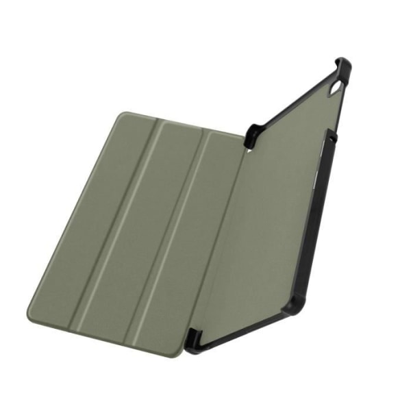 Fodral - AVIZAR - Galaxy Tab A7 Lite - Svart ekologiskt läder - Videostöd - Integrerat tangentbord Svart