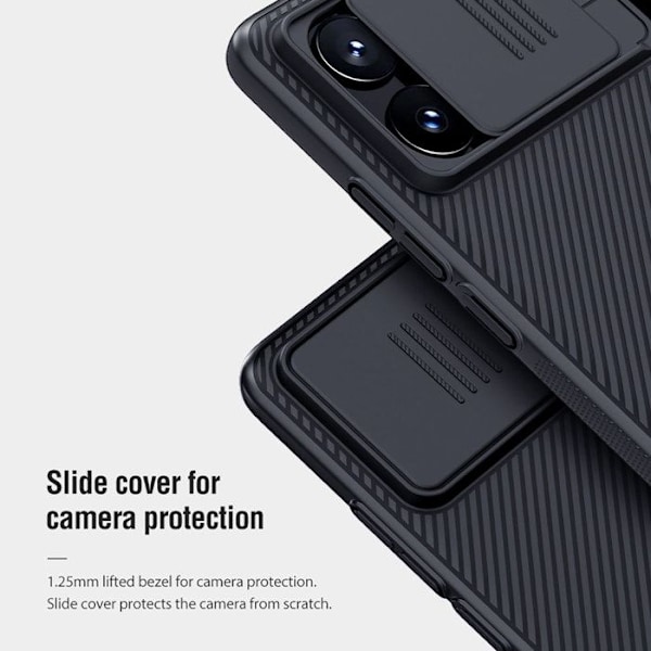 Coque pour Poco X6 Pro 5G avec Cache Caméra Modèle CamShield Nillkin Noir Svart