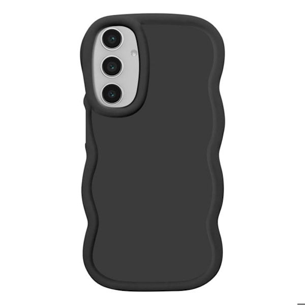 Coque til Samsung Galaxy S23 FE Silikone Stødabsorberende serie Candy Sort Svart