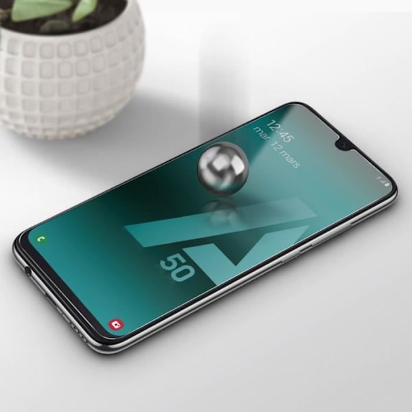 AVIZAR joustava lasisuojakalvo Samsung Galaxy A50 -puhelimelle - Iskun- ja naarmuuntumaton - 0,23 mm Transparent