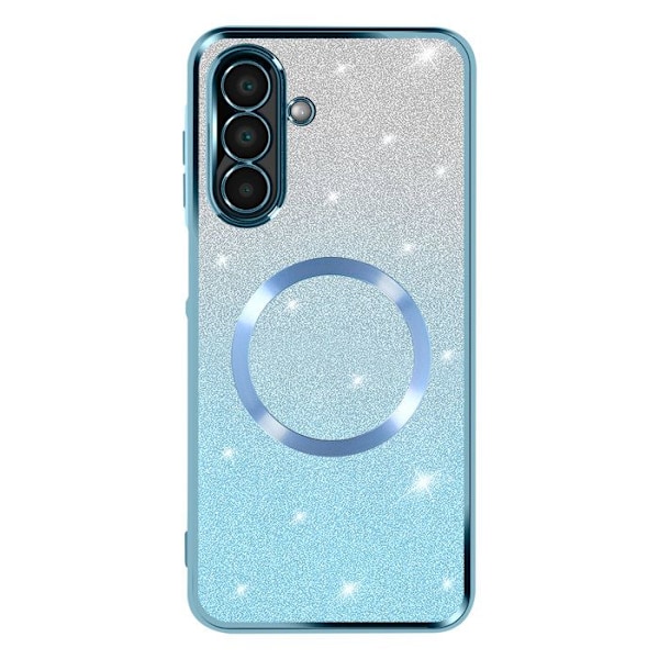 Coque MagSafe för Samsung Galaxy A26 Silikon Glittrande Blå Blå