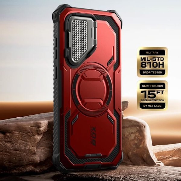 Coque Intégrale til Samsung S25 Plus Stødabsorberende Kompatibel med MagSafe I-Blason Rød Röd