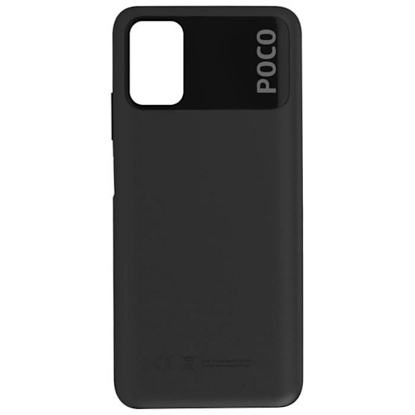 Takalasi Xiaomi Poco M3 - XIAOMI - Musta - 100% alkuperäinen - Huoltopaketti Svart