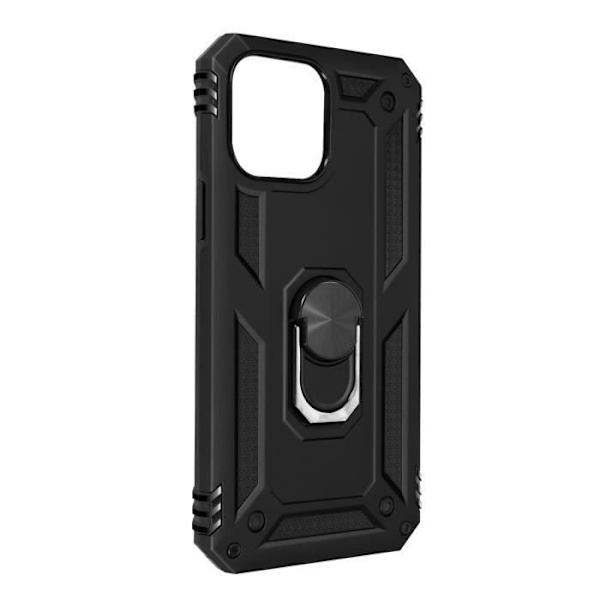 iPhone 13 Mini-fodral - AVIZAR - Stötbeständig - Video Stödhållare - Svart - Bi-material Svart