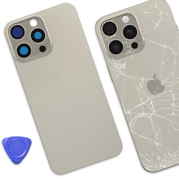 Vara-akku iPhone 16 Pro Max: sisäänrakennettu liima, vaaleanharmaa Grå