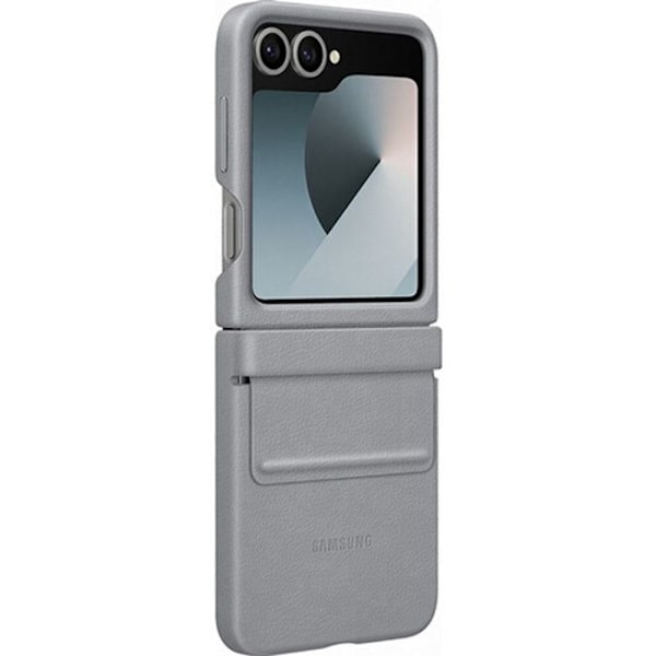 Coque - Kindsuit - Galaxy Z Flip 6 - Äkta läder - Grå - Mjuk Grå