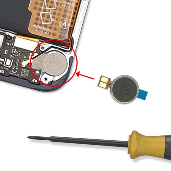 Vibrationsmodul til Redmi 15 4G / 5G Sort / Blå Svart blå