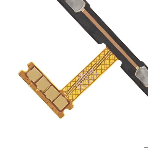 Nappe til tænd/sluk og lydstyrke til Samsung Galaxy Tab A8 i guld Gul