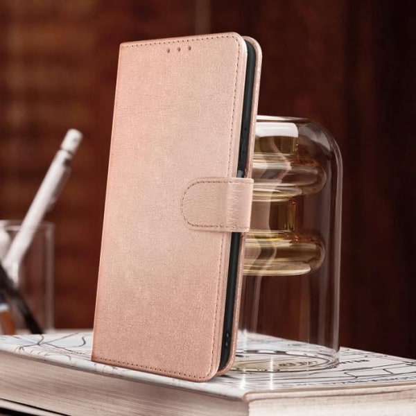 Xiaomi Poco F4 5G Fodral - AVIZAR - Plånboksfodral - Videostödfunktion - Rosa rosa