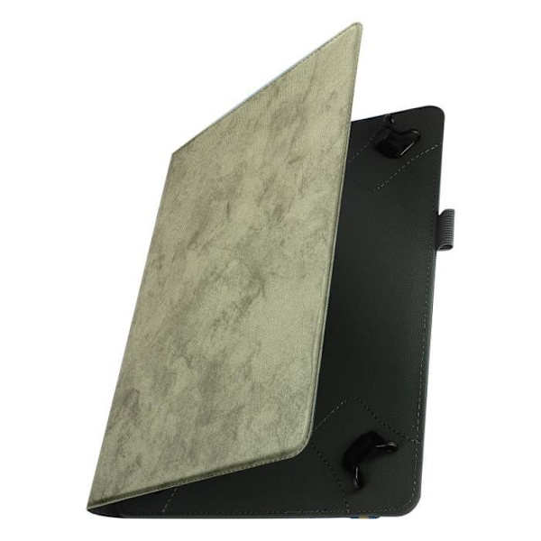 Tablet Case 10 tommer - AVIZAR - Marmor design - Video understøttelse - Grå - Stødabsorberende grå