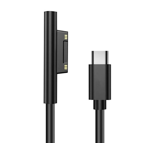 45 W USB-C-latauskaapeli Surface Pro 7:lle, Pro 6:lle, Pro 5:lle, Pro 4:lle, Pro 3:lle ja Golle