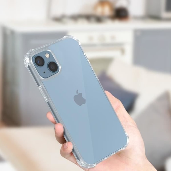 iPhone 13 cover - IPAKY - Rigid Soft Contour - Stødsikre hjørner - Hvid