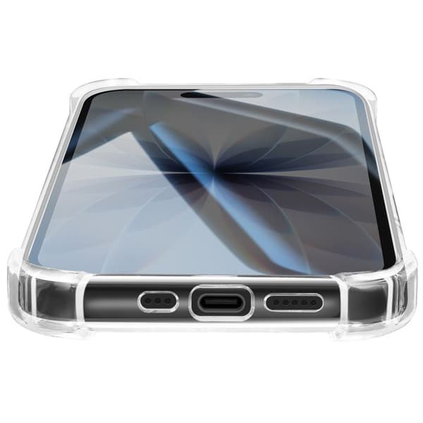 Coque Magsafe - TACTICAL - iPhone 17 - Militærbeskyttelse - Transparent - Glat design Vit