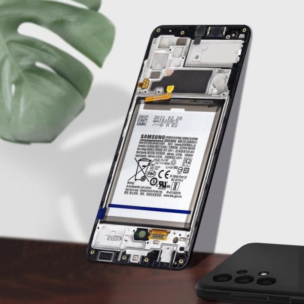 LCD-skærm - Samsung - Galaxy A32 - Original - Touchglas - Sort Svart