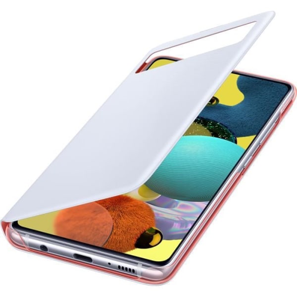 Samsung Clear Area White Folio-fodral för Galaxy A51 5G