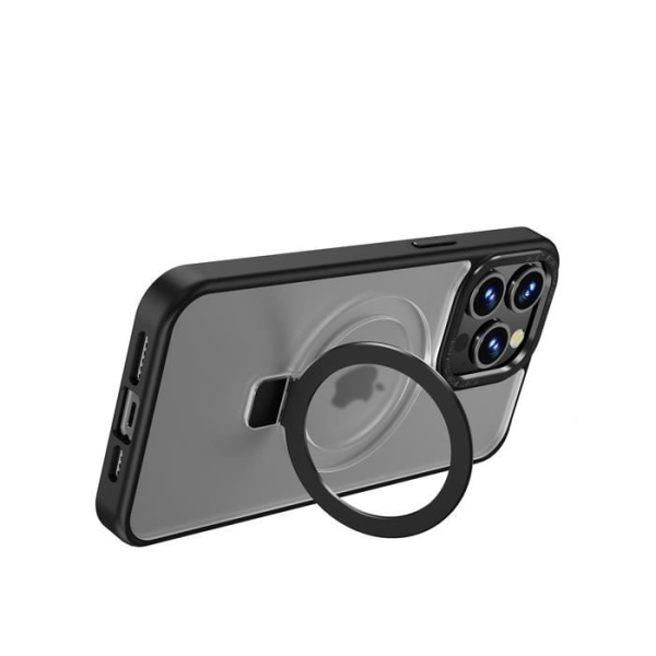 Fodral till iPhone 15 Pro med Ring Stand Funktion MagSafe Muvit Black
