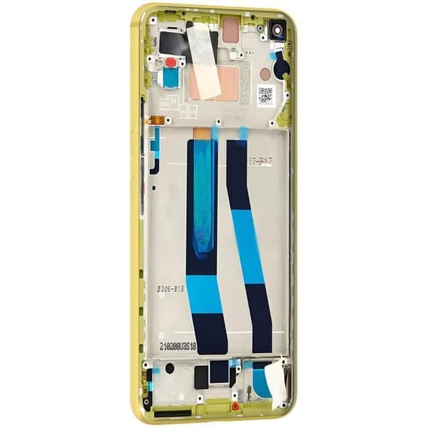LCD-skärm - Xiaomi - Mi 11 Lite 5G - Gul - Touchscreen - Förmonterad chassi Gul