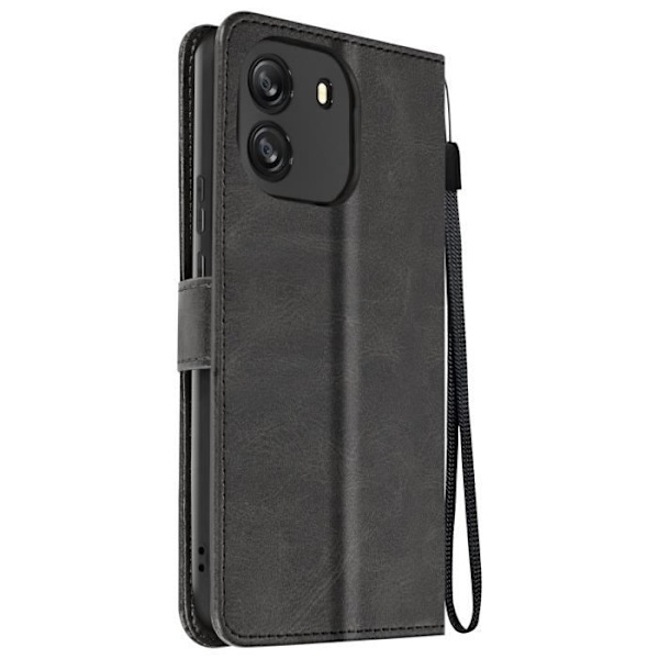 Kotelo Blackview Wave 6C rannehihnalle Flip Lompakkotelineen musta Svart