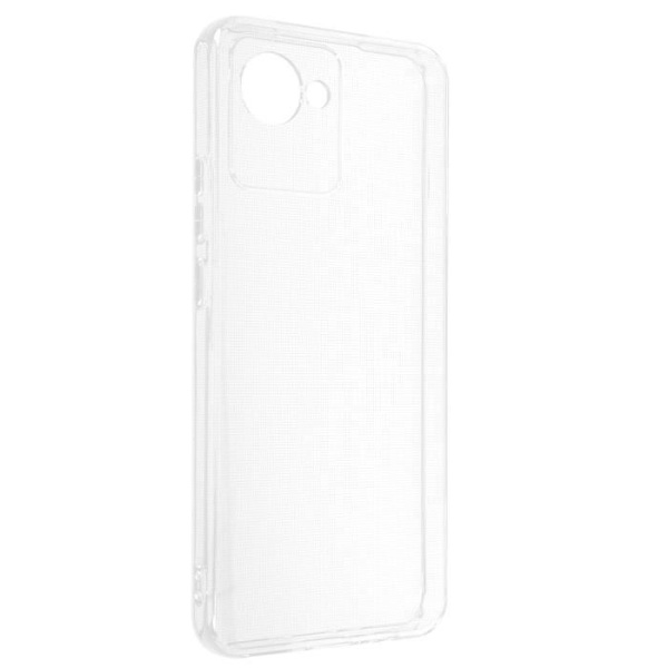 AVIZAR Beskyttelsesetui til Realme C30 - Fleksibel Gel Silikone - Tynd og let - Gennemsigtig Transparent