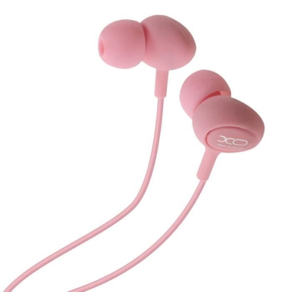 AVIZAR 3,5 mm jack-kablede hovedtelefoner - In-ear-spidser - Mikrofonfjernbetjening - Pink