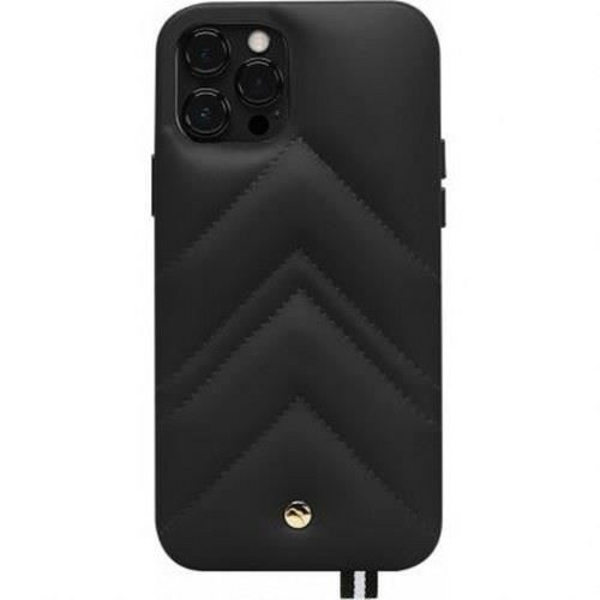 ARTEFAKT Louvre Læder iPhone 12 Pro Max etui - Sort - Stiv - Skinnende - Blandet Svart