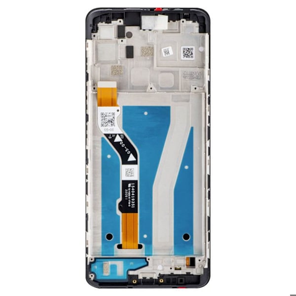 Alkuperäinen Motorola G60s LCD-näyttö + kosketuslasi (kehyksellä) Motorola vaaleanharmaa Grå