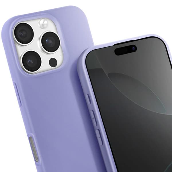Coque Cordon Semi Rigid Soft touch för iPhone 16 Pro Lavendel Lila