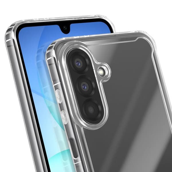 Cover - VARE TIL - Samsung Galaxy A17 - Stødabsorberende - Hård - Transparent Vit