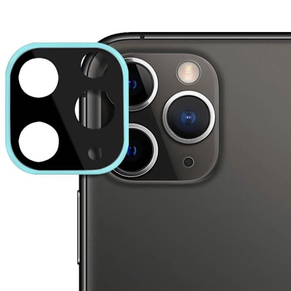 Lins til iPhone 11 Pro / Pro Max Tempereret Glas Anti-Spor Blå Turkis Turkos