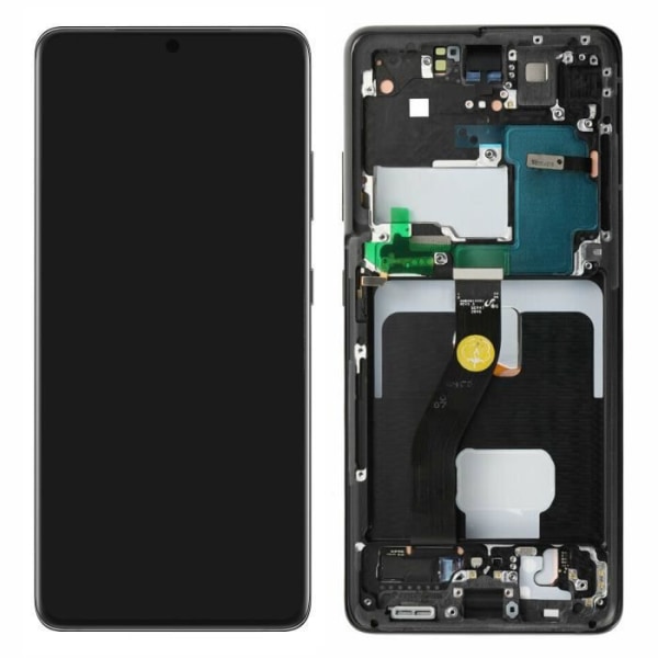 Komplet Block Galaxy S21 Ultra LCD skærm Touch Glas Original Samsung sort