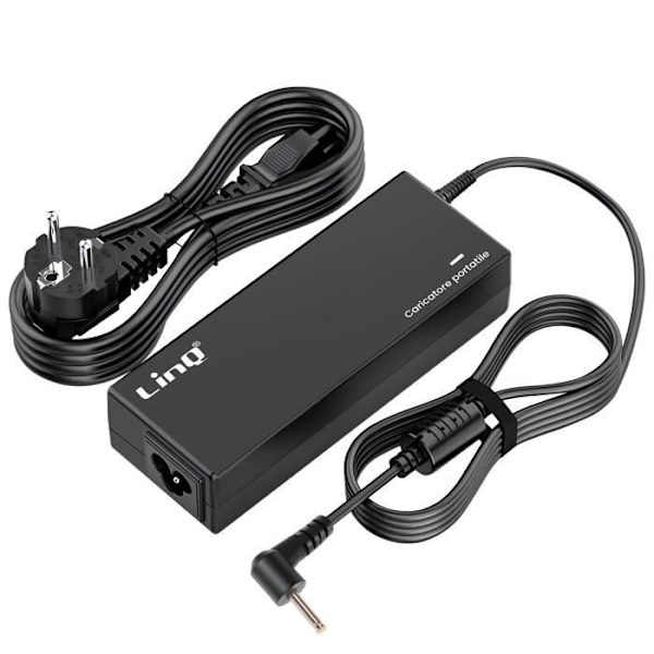 Lader - LINQ - AS-2307 - 2.3 x 0.7mm - 40W - Sort Svart