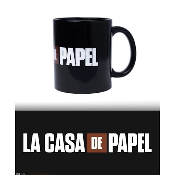 MUG LA CASA DE PAPEL LOGO - - - Grupo Erik Sort