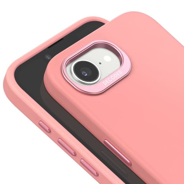 Coque til iPhone 16e - Decoded - Rose Poudré - Antimikrobiel - Stødabsorberende op til 1,2m Ros