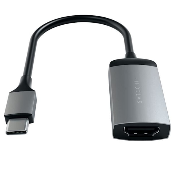 USB C - HDMI - Satechi - 4K 60Hz - Kompakti - Harmaa - 19g