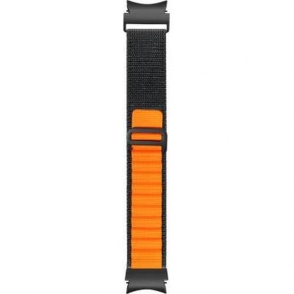 Ranneke Galaxy Watch 4/4 Classic/5/5 Pro/6/6 Classic - BIGBEN CONNECTED - Alpine solki - Oranssi - Nylon Svart