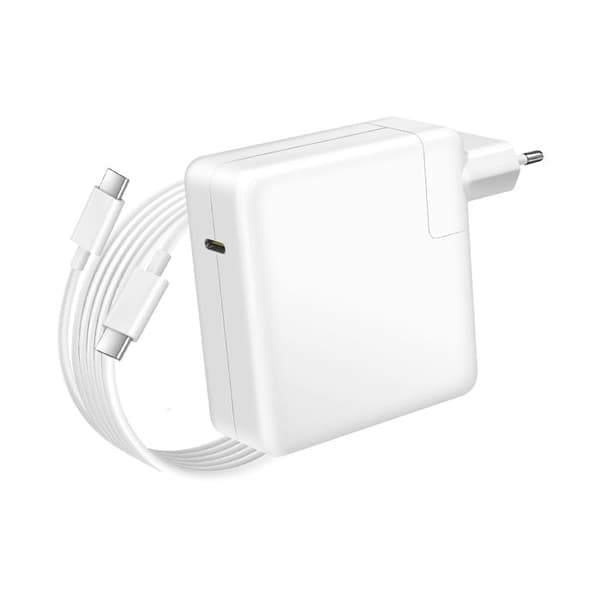 Lader til MacBook Pro 16'' M1 til M3 Max USB-C 96W + Kabel 1,8m Hvid Vit