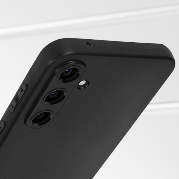 Fodral till Samsung Galaxy A55 Kameraskyddad Silikon Matt Tunn Svart Svart